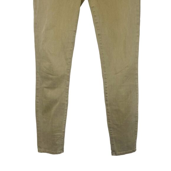 MADEWELL 9" High-Rise Skinny Jeans Garment-Dyed Edition Safari Khaki Green Sz 26 - Picture 5 of 12